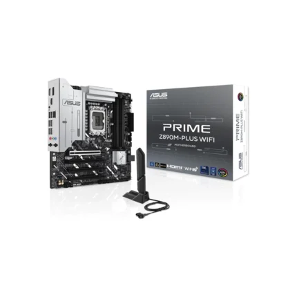 ASUS Prime Z890M-Plus Wi-Fi DDR5 LGA 1851 Micro ATX Motherboard, 90MB1J80-M0EAY0